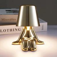Tischlampe | Gold | Silber | Einfarbig | Stilvoll | Stimmungsbeleuchtung | Einzigartig | Humorvoll | Langlebig-Luzern Mode