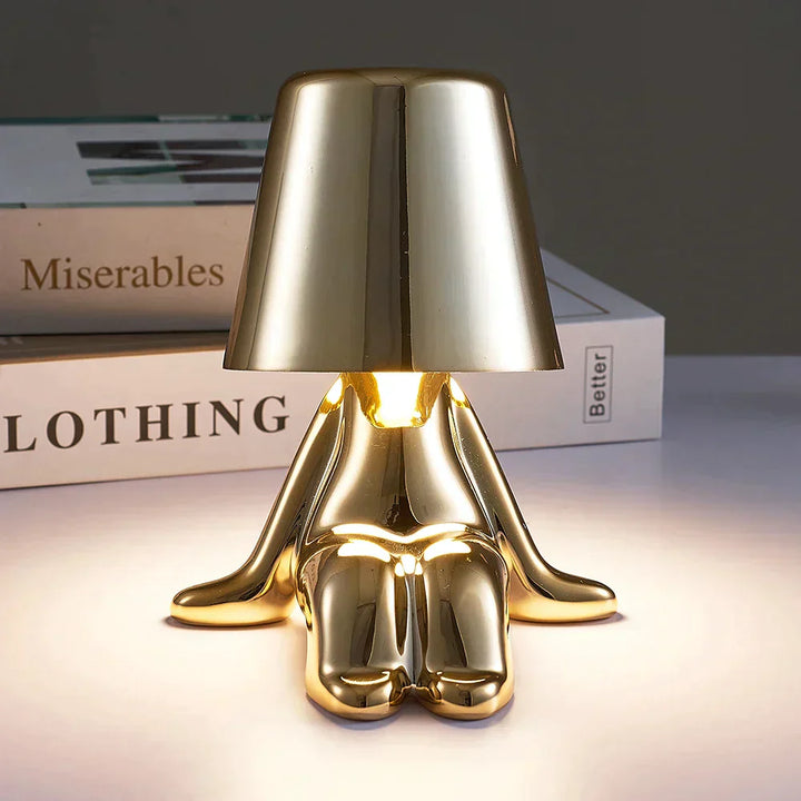 Tischlampe | Gold | Silber | Einfarbig | Stilvoll | Stimmungsbeleuchtung | Einzigartig | Humorvoll | Langlebig-Luzern Mode