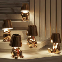 Tischlampe | Gold | Silber | Einfarbig | Stilvoll | Stimmungsbeleuchtung | Einzigartig | Humorvoll | Langlebig-Luzern Mode