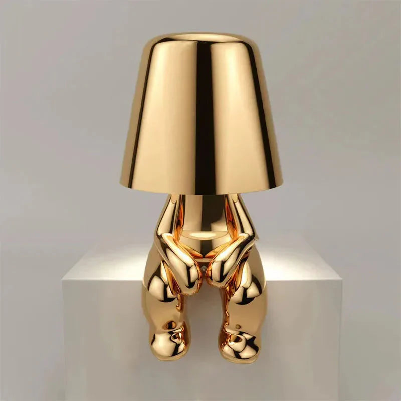 Tischlampe | Gold | Silber | Einfarbig | Stilvoll | Stimmungsbeleuchtung | Einzigartig | Humorvoll | Langlebig-Luzern Mode