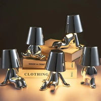 Tischlampe | Gold | Silber | Einfarbig | Stilvoll | Stimmungsbeleuchtung | Einzigartig | Humorvoll | Langlebig-Luzern Mode