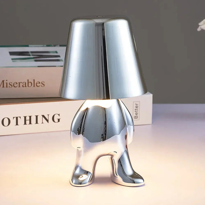 Tischlampe | Gold | Silber | Einfarbig | Stilvoll | Stimmungsbeleuchtung | Einzigartig | Humorvoll | Langlebig-Luzern Mode
