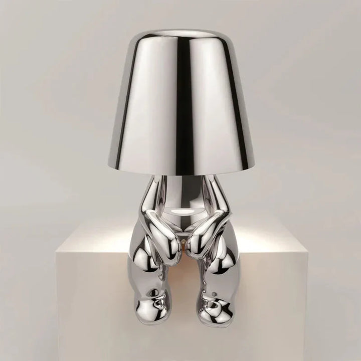 Tischlampe | Gold | Silber | Einfarbig | Stilvoll | Stimmungsbeleuchtung | Einzigartig | Humorvoll | Langlebig-Luzern Mode