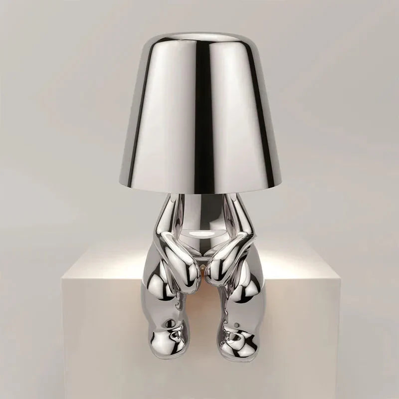 Tischlampe | Gold | Silber | Einfarbig | Stilvoll | Stimmungsbeleuchtung | Einzigartig | Humorvoll | Langlebig-Luzern Mode