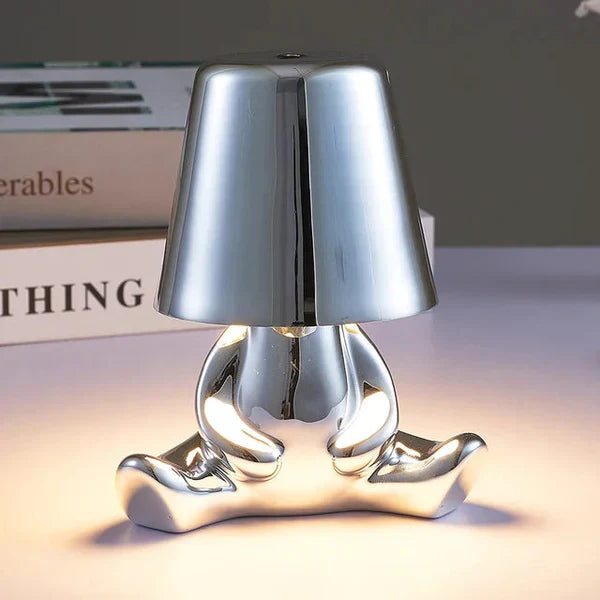 Tischlampe | Gold | Silber | Einfarbig | Stilvoll | Stimmungsbeleuchtung | Einzigartig | Humorvoll | Langlebig-Luzern Mode