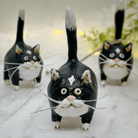 Weihnachtsornament | Katze Einzigartig Handgemacht Fröhlich Katzenliebhaber-Tuxedo-Luzern Mode