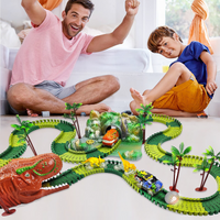 Dino Eisenbahnset | Interaktiv | Bauen | BPA-frei | Sicher | Lehrreich-Luzern Mode