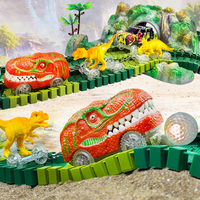 Dino Eisenbahnset | Interaktiv | Bauen | BPA-frei | Sicher | Lehrreich-Luzern Mode