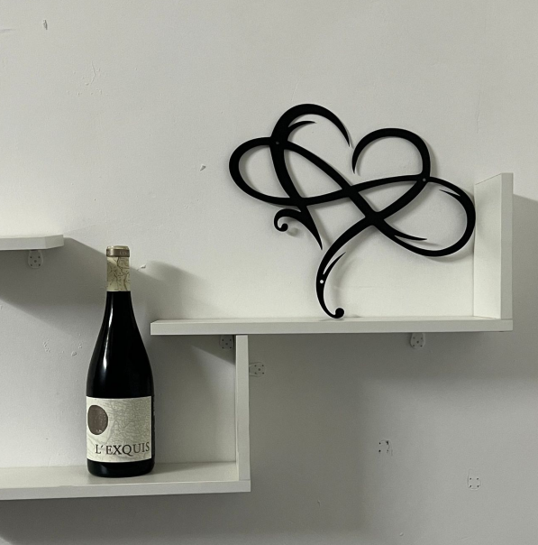 Eiserne Wanddekoration | Unendliches Herz Stilvoll Einzigartig Langlebig Kunstvoll-Luzern Mode