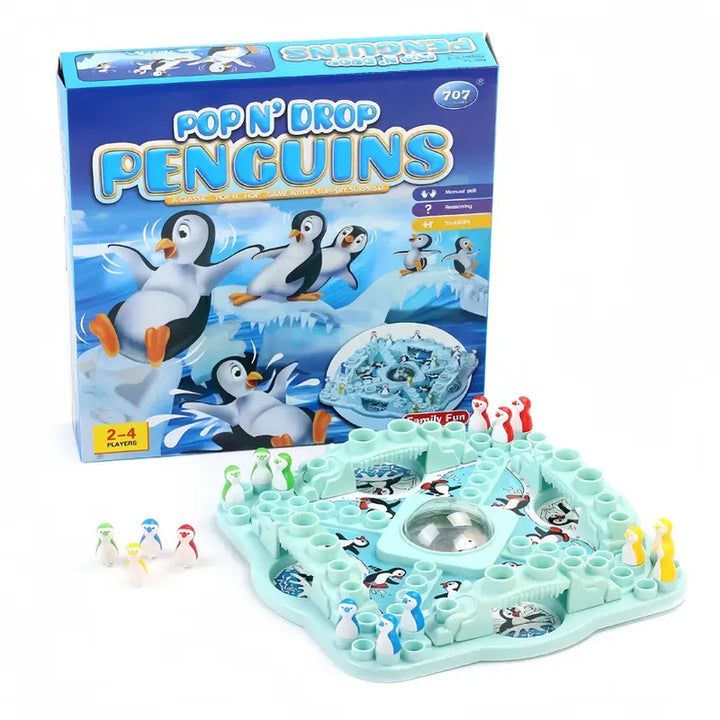 Pinguin Brettspiel | Mehrspieler | Lehrreicher Familienspaß | Langlebig-Luzern Mode