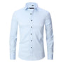 Herren Businesshemd Slim Fit - Elegantes Langarmhemd-Hellblau-S-Luzern Mode