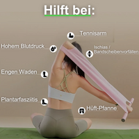Trainingsband | Elastisch | Mit Griffen | E-Book | Fitness | Kompakt | Vielseitig-Luzern Mode