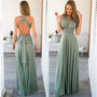 Elegantes Abendkleid Damen - Langes Maxikleid Festlich-Grau-XS-Luzern Mode