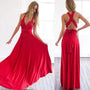 Elegantes Abendkleid Damen - Langes Maxikleid Festlich-Rot-XS-Luzern Mode