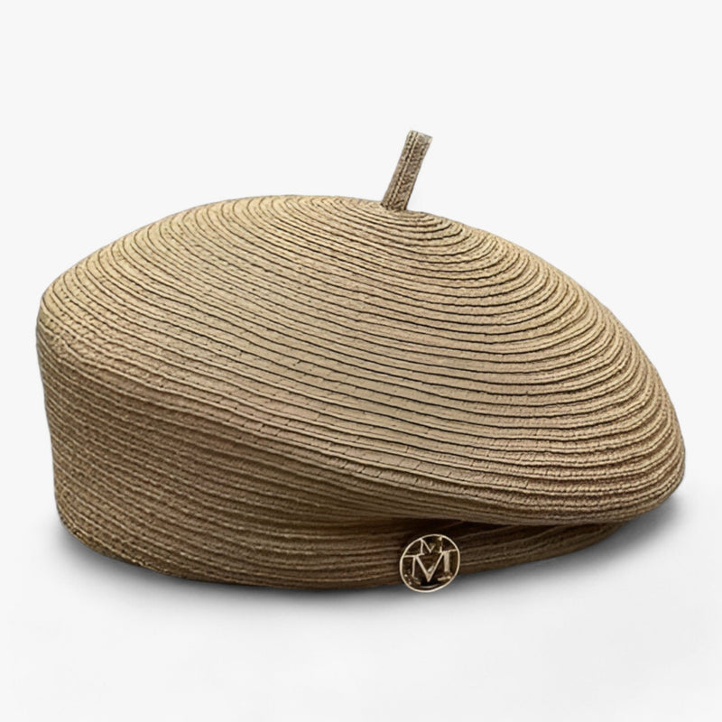 Damen Strohut | Fedora | Einfarbig | Sonnenschutz | Atmungsaktiv-Braun-Luzern Mode
