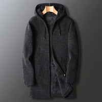 Warme Herren-Fleecejacke mit Kapuze – Marcus