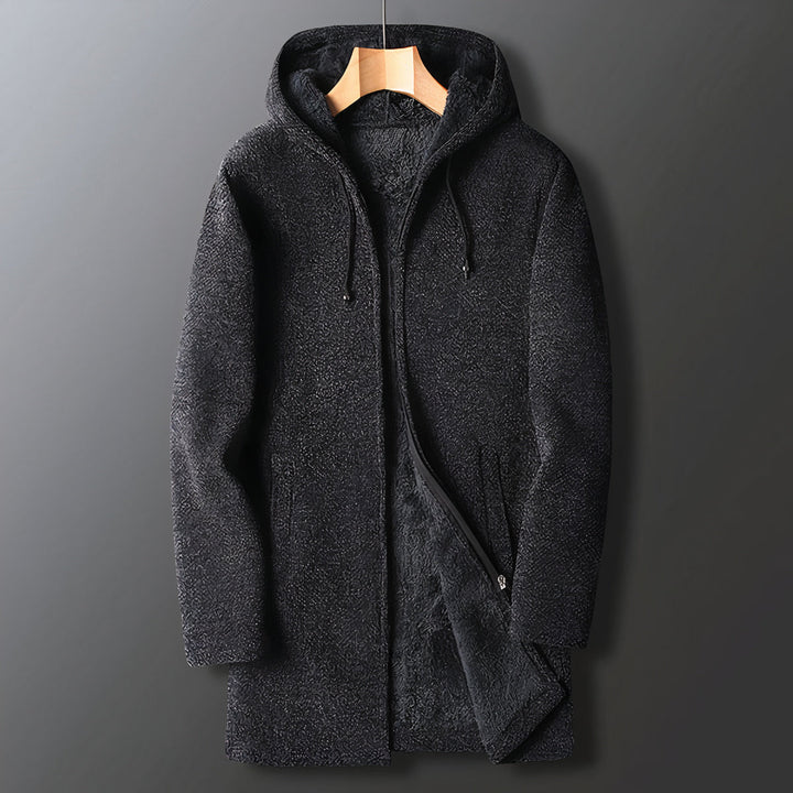 Warme Herren-Fleecejacke mit Kapuze – Marcus
