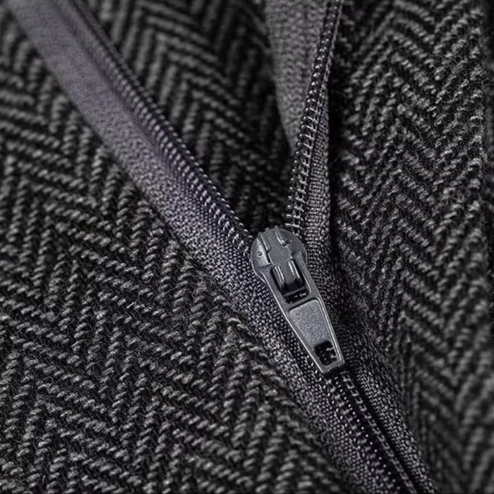 Herren Tweed Anzughose - Klassische Fischgrätmuster Eleganz-Luzern Mode