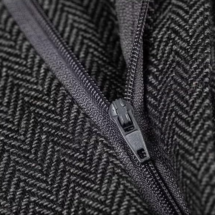 Herren Tweed Anzughose - Klassische Fischgrätmuster Eleganz-Luzern Mode