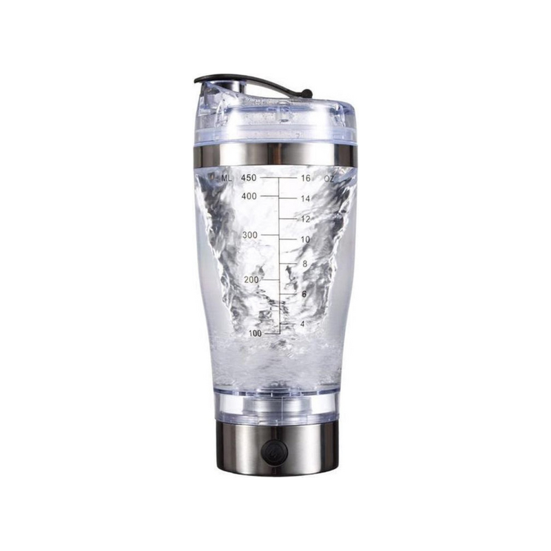 Elektrischer Protein-Shaker | 450ML | Aufladbar | Edelstahl | BPA-frei-Luzern Mode