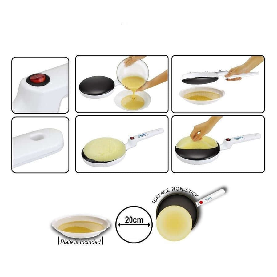 Elektrischer Crêpe-Maker | Praktisch | Einfach | Schnell | Langlebig | Kompakt-Luzern Mode