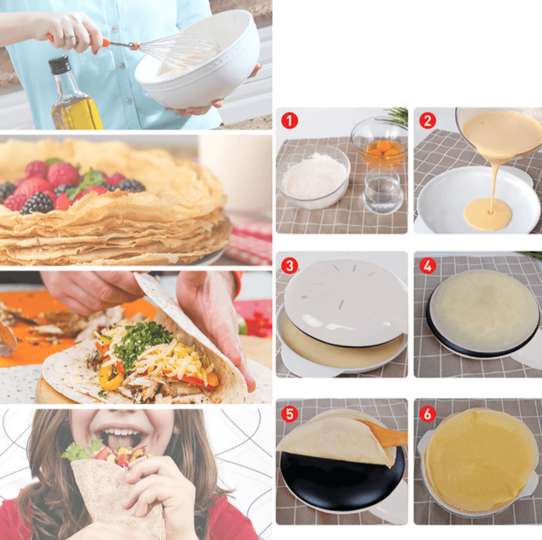 Elektrischer Crêpe-Maker | Praktisch | Einfach | Schnell | Langlebig | Kompakt-Luzern Mode