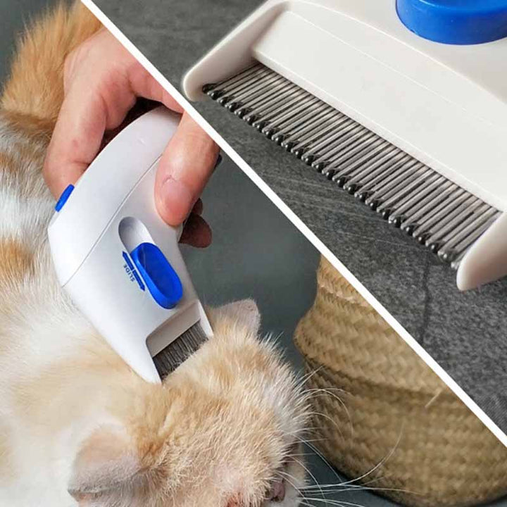 Flohkamm | Elektrisch Vielseitig Schmerzlos Stressfrei Langlebig-Luzern Mode
