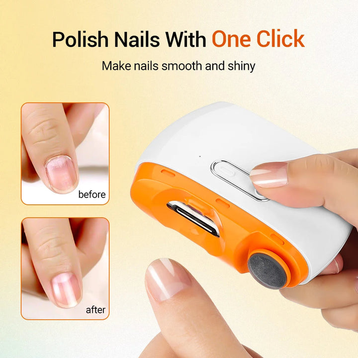 Elektrischer Nageltrimmer | Kabellos | Aufladbar | Beleuchtet | Sicher-Luzern Mode
