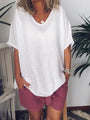Oversized Leinen Damen T-Shirt – Elin