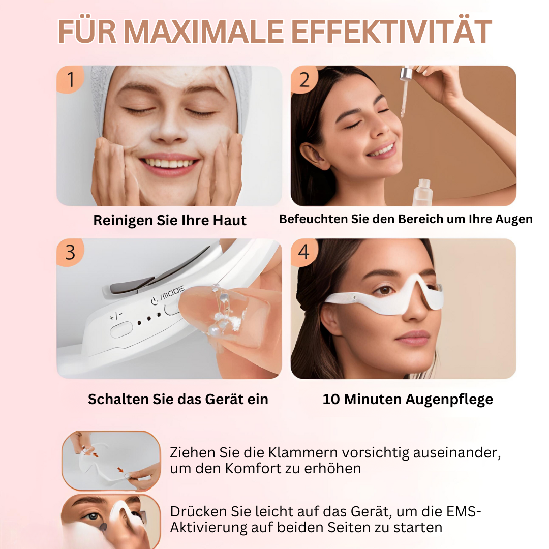 EMS-Brille | Hautpflege Einzigartig Wiederaufladbar Vielseitig Hautfreundlich USB-Luzern Mode