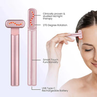 Gezichtsmassage apparaat | EMS Verjongend Rood Licht GlowMagic -Luzern Mode