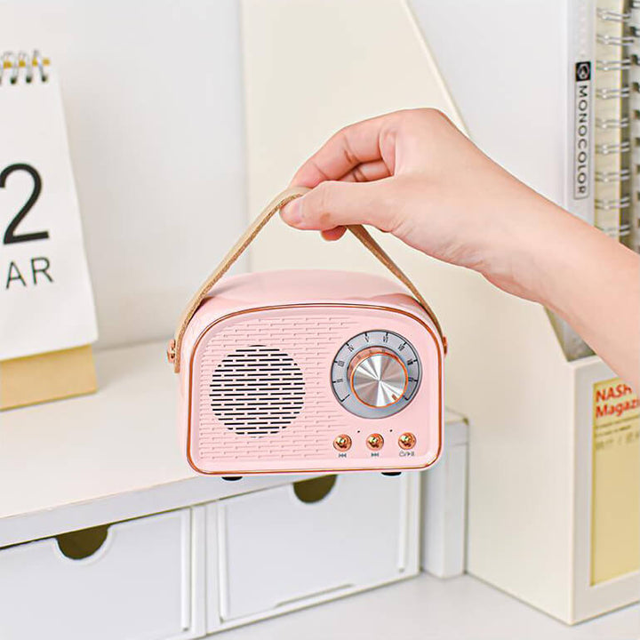 Vintage Bluetooth Lautsprecher mit FM-Radio – RetroVibe