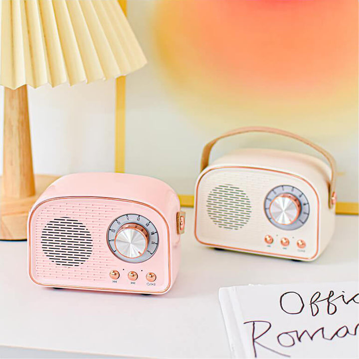 Vintage Bluetooth Lautsprecher mit FM-Radio – RetroVibe