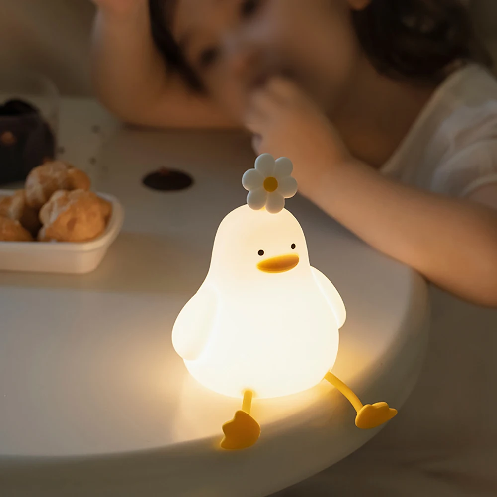 Kinder-Nachtlicht | Ente Niedlich Langlebig Wiederaufladbar Beruhigend-Luzern Mode