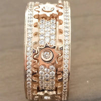 Dreh-Ring | Langlebig Stilvoll Silber Antistress Beruhigend Vielseitig-Luzern Mode