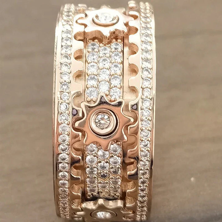 Dreh-Ring | Langlebig Stilvoll Silber Antistress Beruhigend Vielseitig-Luzern Mode
