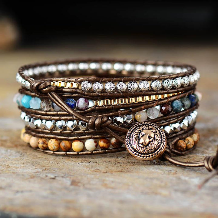 Wickelarmband | Heilend | Edelsteine | Erde | Natürlich | Nachhaltig | Stilvoll-Luzern Mode