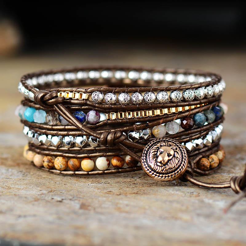 Wickelarmband | Heilend | Edelsteine | Erde | Natürlich | Nachhaltig | Stilvoll-Luzern Mode