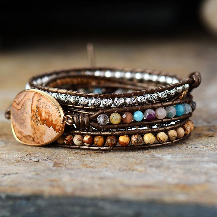 Wickelarmband | Heilend | Edelsteine | Erde | Natürlich | Nachhaltig | Stilvoll-Luzern Mode