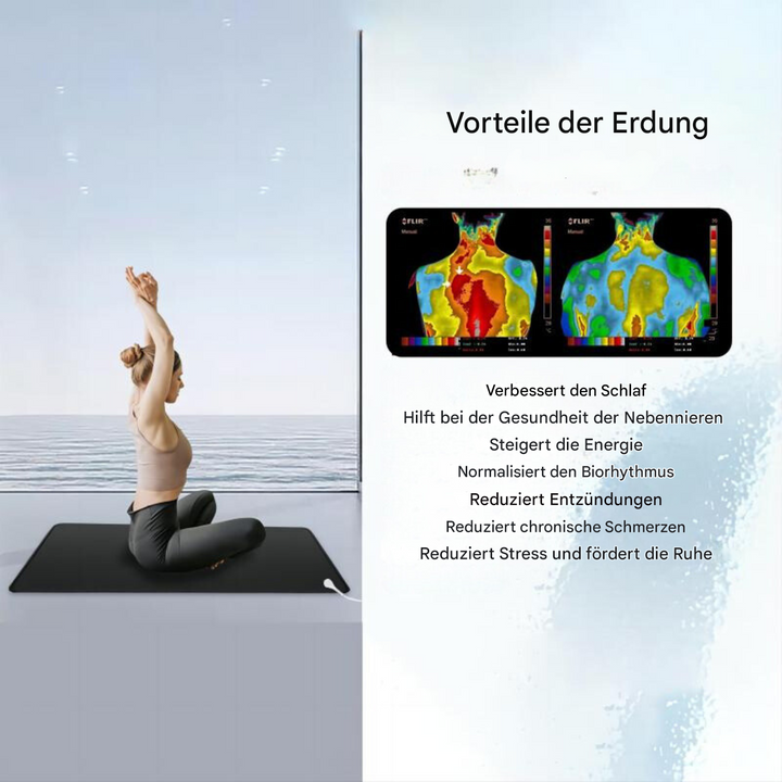 Erdungsmatte | Carbonleder Vielseitig Langlebig Beruhigend Wohlbefinden-Luzern Mode