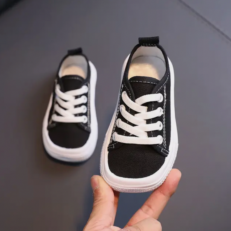 Kleinkind Sneaker Schuhe für Jungen und Mädchen kaufen-Schwarz-21-Luzern Mode