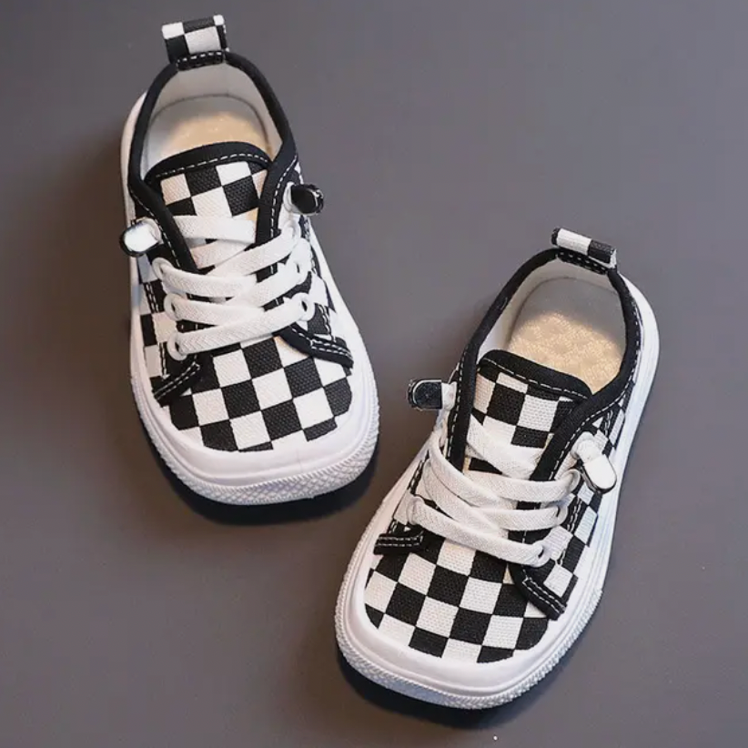 Kleinkind Sneaker Schuhe für Jungen und Mädchen kaufen-Schwarz-Weiß-21-Luzern Mode