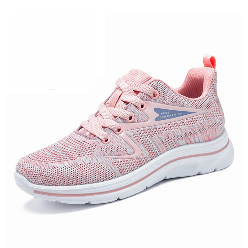 Herren Laufschuhe Atmungsaktiv Sport Sneaker Bequem-Rosa-37-Luzern Mode