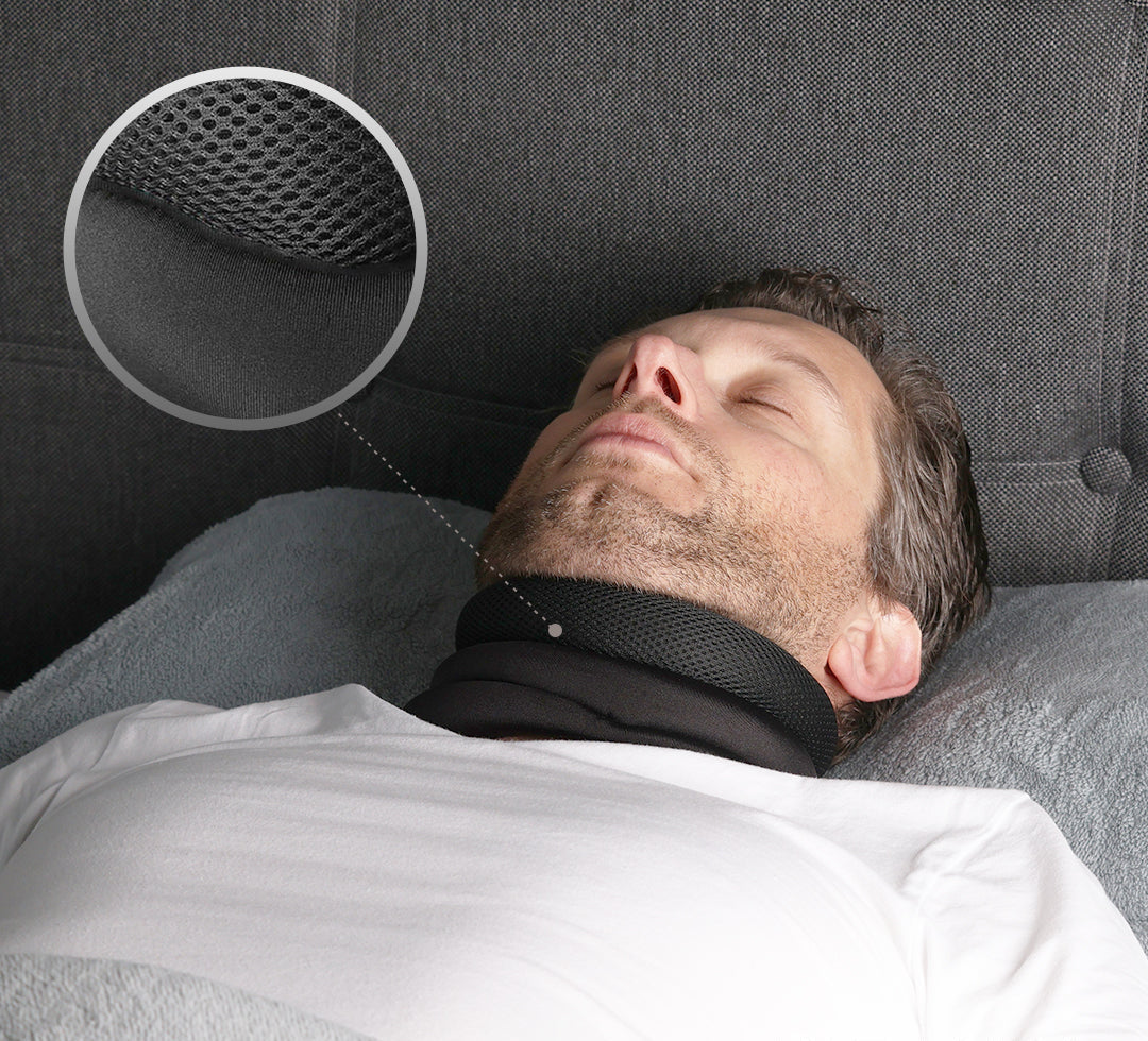 Anti-Schnarch Nackenstütze | Ergonomisch | Verstellbar | Atmungsaktiv | Komfort-Luzern Mode