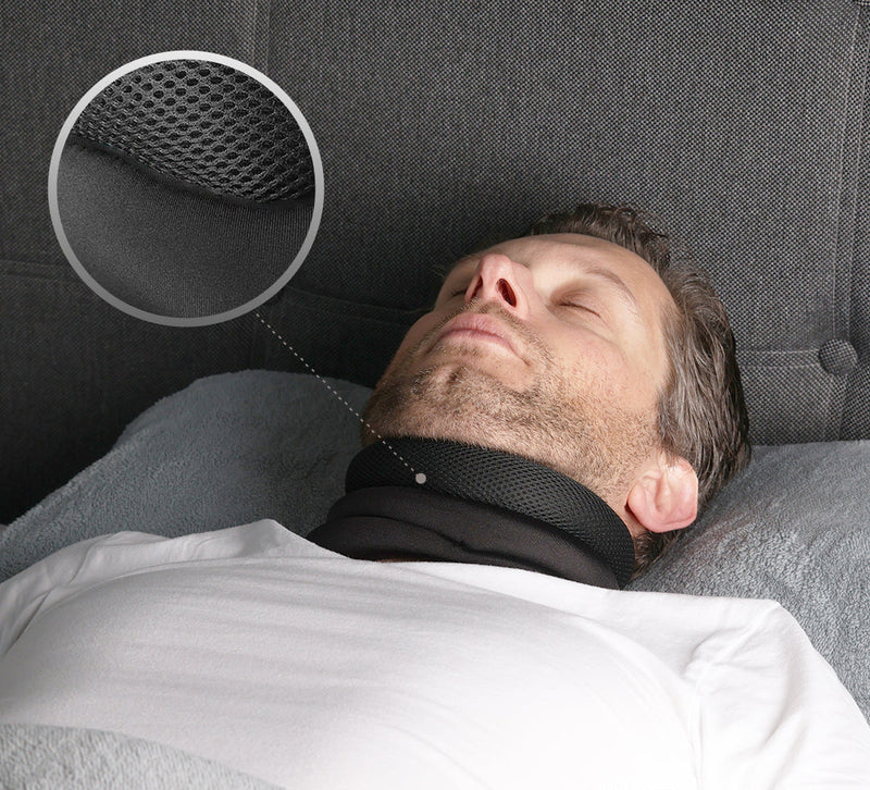 Anti-Schnarch Nackenstütze | Ergonomisch | Verstellbar | Atmungsaktiv | Komfort-Luzern Mode