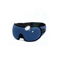 Schlafmaske | 3D Ergonomisch Komfortabel Verdunkelnd Verstellbar-Blau-Luzern Mode