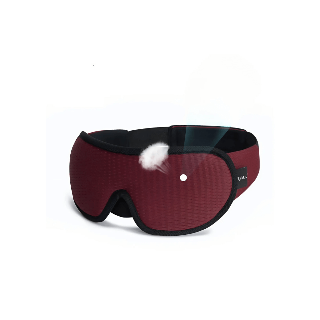 Schlafmaske | 3D Ergonomisch Komfortabel Verdunkelnd Verstellbar-Rot-Luzern Mode