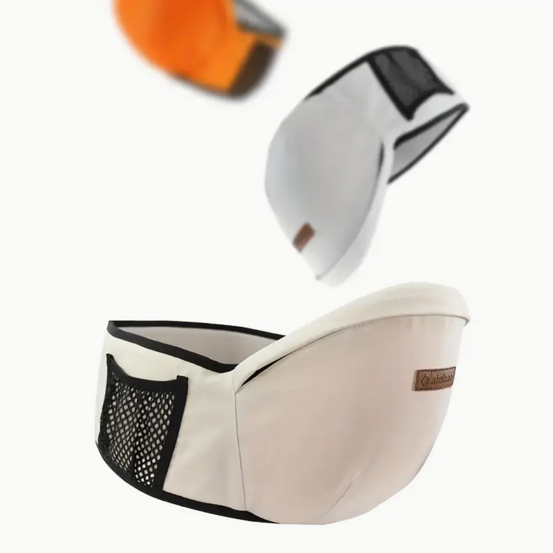 Baby Hüfttrager | Tragehilfe Ergonomisch Komfortabel Vielseitig Kompakt-Beige-Luzern Mode
