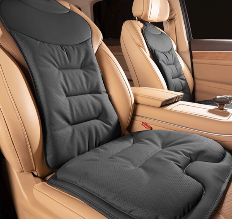 Auto Rückenkissen | Ergonomisch | Waschbar | Schaumfüllung | Universell-Schwarz-Zonder Logo-Luzern Mode
