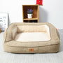 Hundebett | Luxus, Ergonomisch, Komfortabel, Langlebig, Weich, Beruhigend-Beige-XL (66X55X24cm)-Luzern Mode